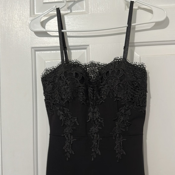 Black with embellished applications size small. With gold zipper down the back - Picture 3 of 5